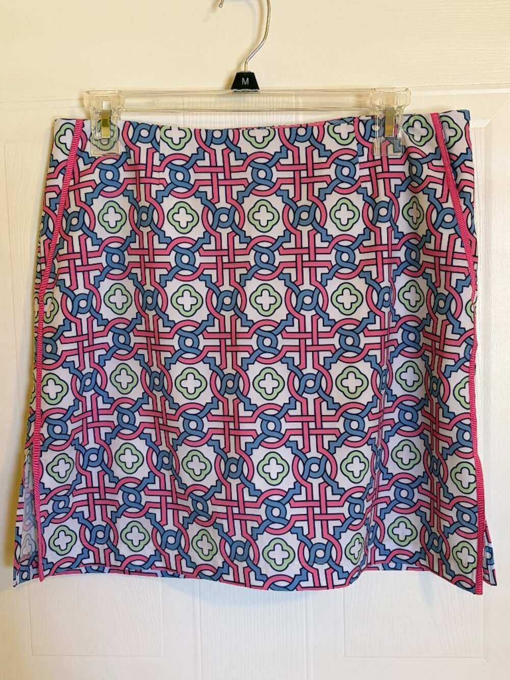 Golftini Candy Land Skort Pink Blue Green White Geo Print Golf Tennis Sz2L